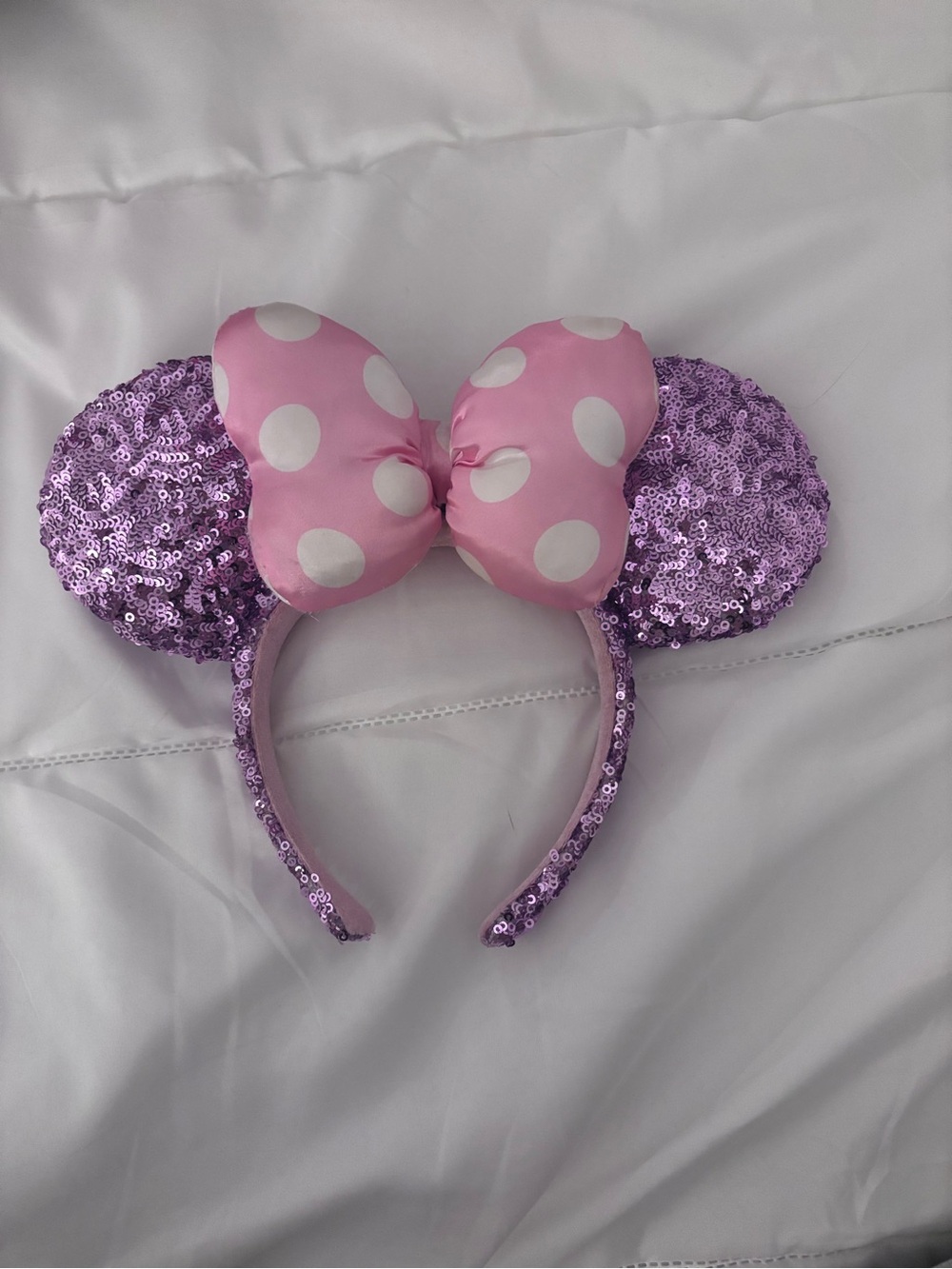 Sequin Minnie-Style Pink & Lavender Kids Headband